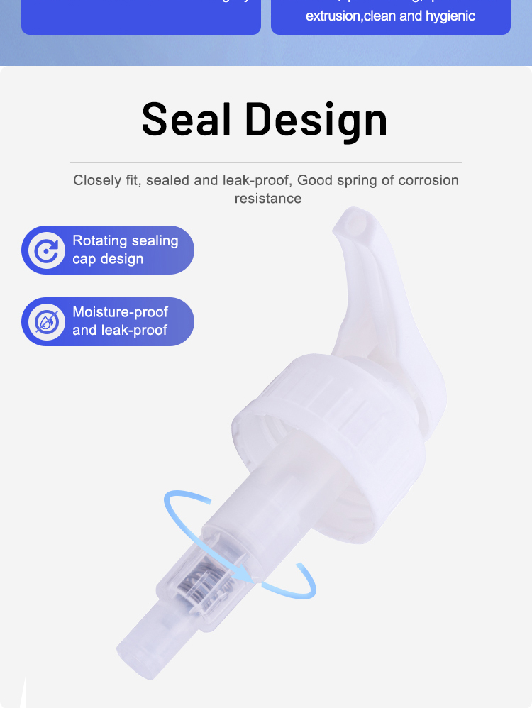 Capas de botellas de loción de plástico del fabricante de China