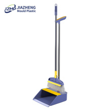 Broom Dustpan Set Foldable Standing Dust Pan