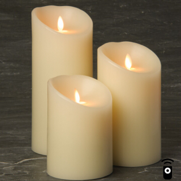 battery powered luminara flameless wax candles