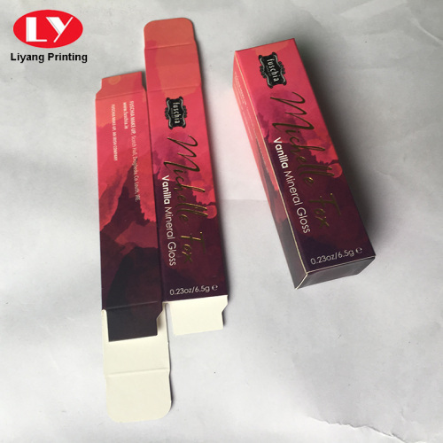 Label Pembungkusan Kotak Kotak Lip Gloss Friendly Gloss Eco