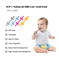 Tubi a dentizione cavata con scudo di sicurezza silicone teether