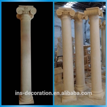 Architectural cast stone decorative column
