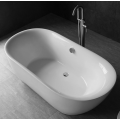 Silver Soaking Tub Bathroom Freestanding Soaking Acrylic Bathtub