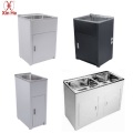 Kamar mandi stainless steel double basin laundry cabinet