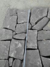 crazy paving black sichuan sandstone