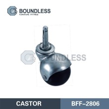 Furniture Wheel Rubber Ball Caster with ball-bearing raceways
