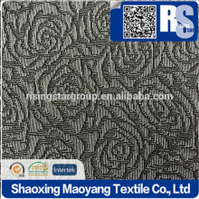 KNITTED POLY+METALLIC DOULE JACQUARD STRETCH FABRIC IN PFD