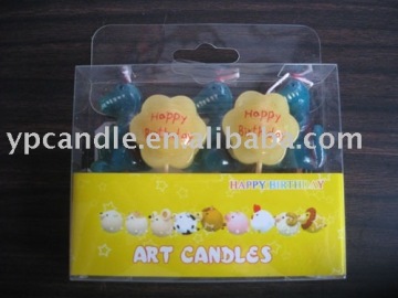 Flower & cartoon animal candles