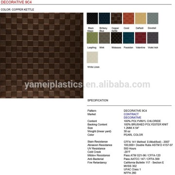 DECORATIVE 9C4 wall interior faux leather fabric for furniture upholstery