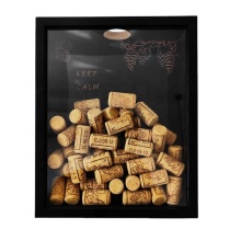 Wine Cork and Beer Bottle Cap Shadow Box Display Frame