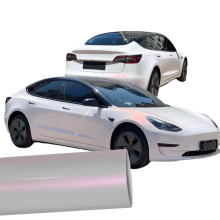 Glossy Ceramic Pink Car Wrap