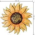 13 Inch Metal Sunflower Wall Art