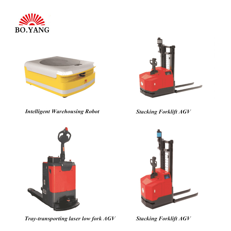 Automatic  stacking robot  Stacking Forklift AGV robot forklift palletizing system