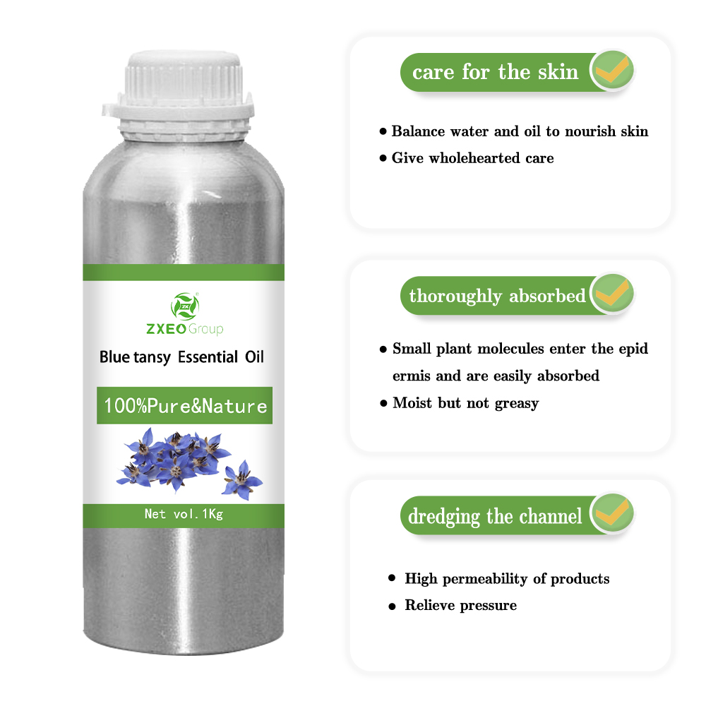 Wholesale Bluk Quality Organic Natural Plant Extract Anti Aging Anti-wrinkle Moisturizing Blue Tansy Facial Oil Essential Oil