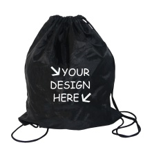 Custom Logo Sports Backpack 210D Recycled Polyester Drawstring Bag