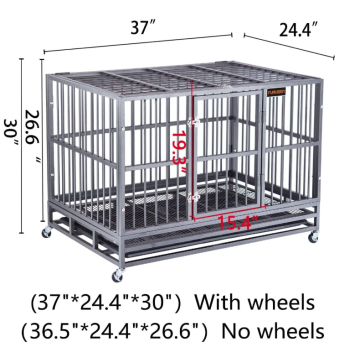 Large Dogs Cage with Lockable Wheels