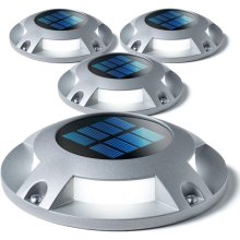 Weatherproof LED Solar Deck and Driveway Ground Lights