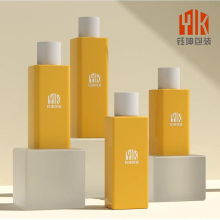 PET Square Bottle with Screw Cap for Cosmetics