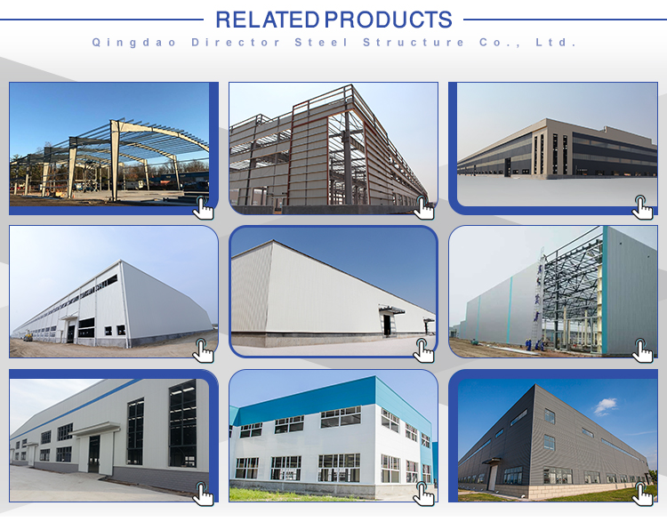 China Fast Install Metal Framed Steel Structure Prefabricated Warehouse