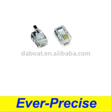 RJ11 4p4c plug telephone connector