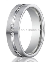 925 Sterling Silver Jewelry Channel Set Diamond Wedding Band Ring