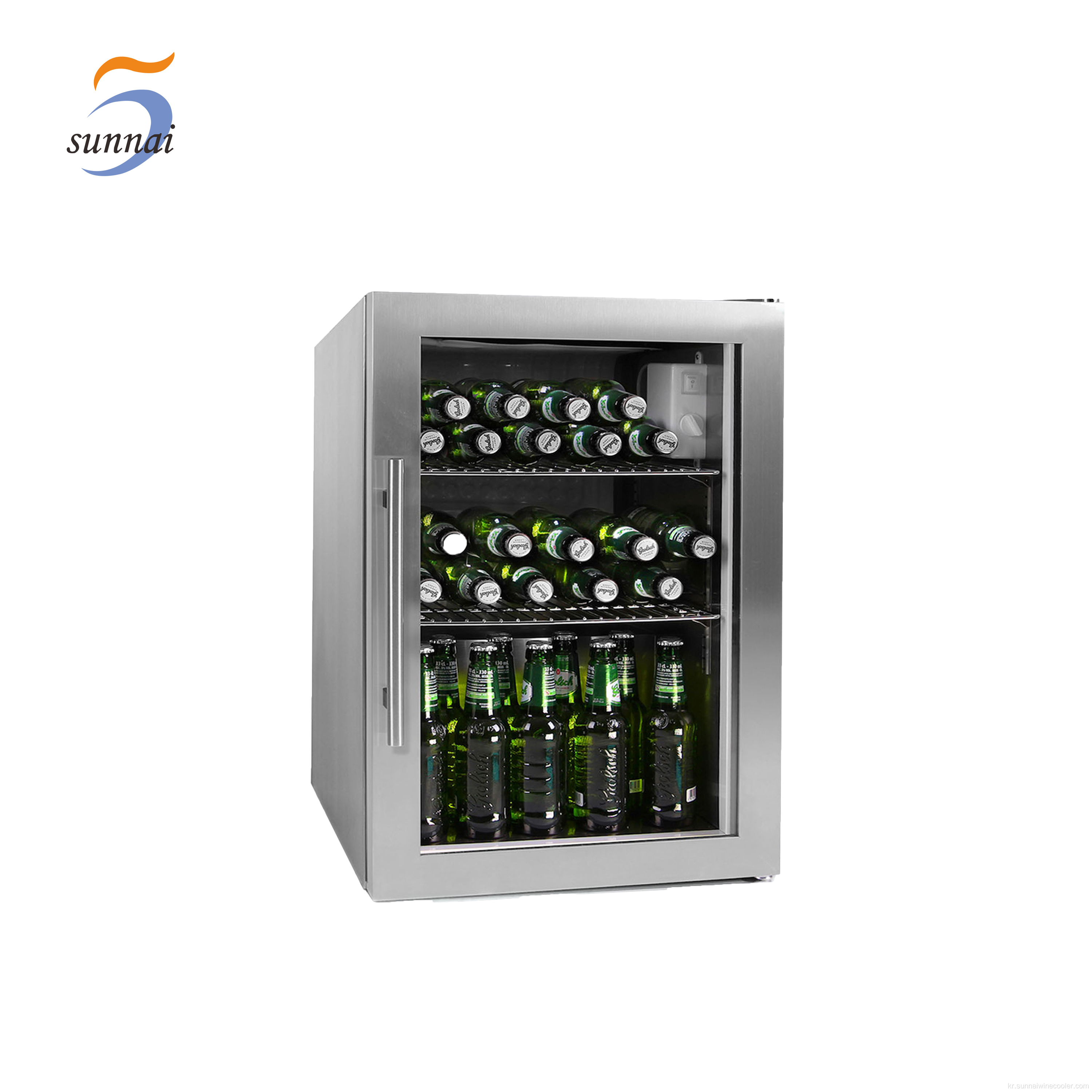 OEM 차가운 음료 냉장고 단일 유리 문 냉장고