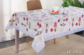 EVA/PEVA Tablecloth Flowers Table Linens