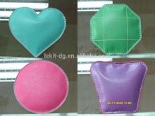 heart shaped leather paperweights