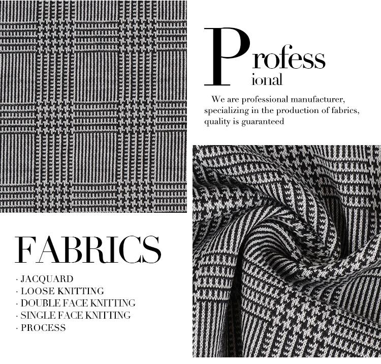 Textiles latest design fashion soft cloth made weft plain jacquard fabric