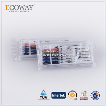 small hotel sewing kit set wholesale plastic sewing kit box for women