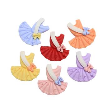 Nouveau Kawaii résine Ballet chaussures robe de danse Miniature Art Flatback Cabochon bricolage pince à cheveux artisanat décoration