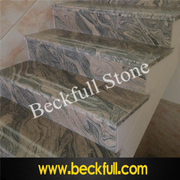Multi Color Granite Steps and Granite Risers