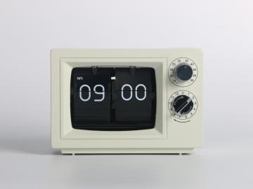 Mini TV Flip Clock on Desk