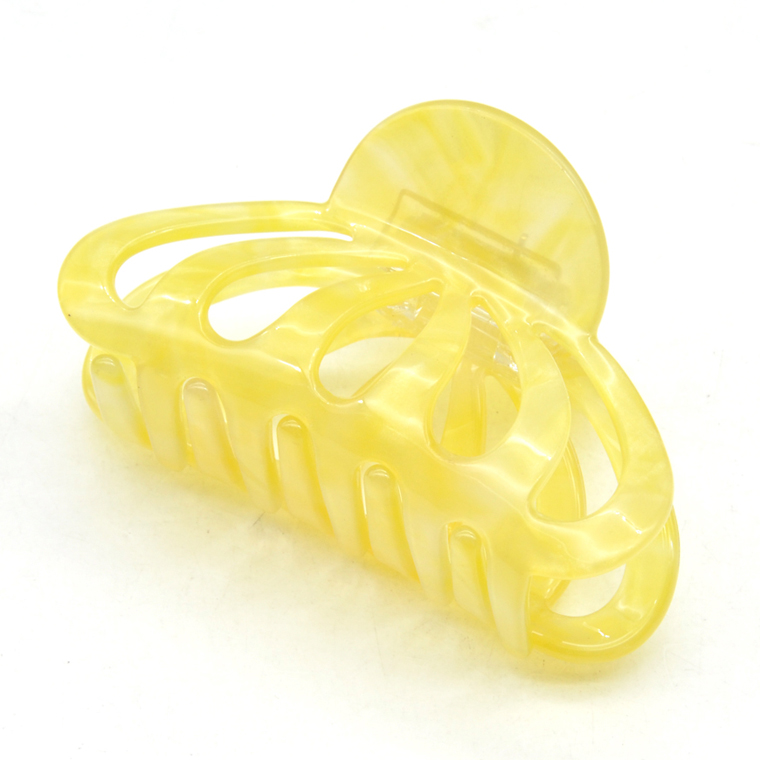 Custom color and shape small clear acetate women hair clip claw