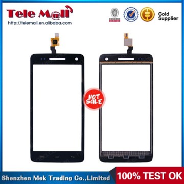 Black glass touch panel For Wiko Rainbow 4G