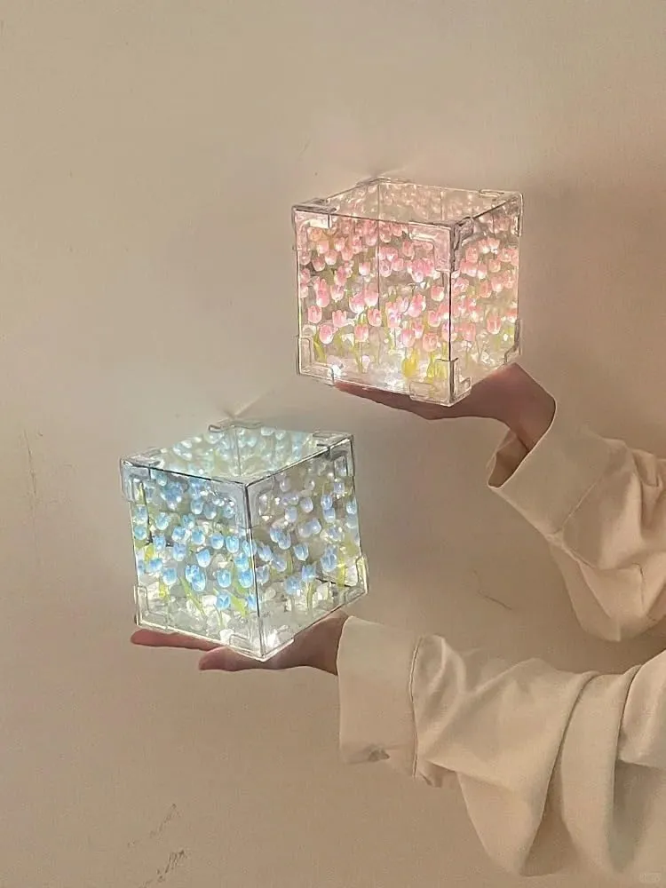 Creative DIY Tulip Night Light for Bedroom Decor Lamp