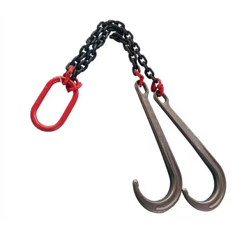 Galvanized G70 Transport Truck Tow Chains with J Hooks