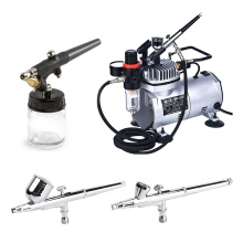 Gravity Fed Airbrushing System Kit with 3 Brushes