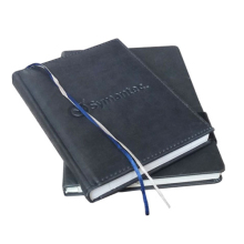 Emboss Print Leather Notebooks with Elastic Band
