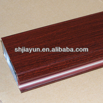 wood grain finish aluminum window