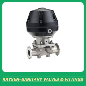 Sanitary Pneumatic Operated Diaphragm Valves with Clamp Ends