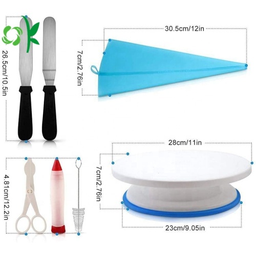 Bộ dụng cụ trang trí bánh đa chức năng silicone