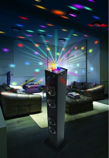 Disco light Bluetooth Speaker ,Disco light speaker, Disco light tower speaker, Built-in FM Radio OHM-TW10