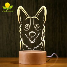 Wholesale Wood Base LED Desk Lamp - Dog Theme Table Lamp