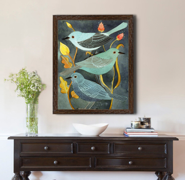 Blue Tooth Speaker Wall Art - Wireless Speaker Canvas for New Home Decor