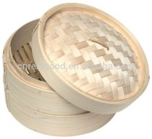 Hot Selling 10" Bamboo Steamer Set