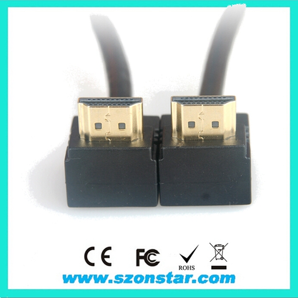 Right Angled 1.4V 3D 4k 1080P HDMI Cable