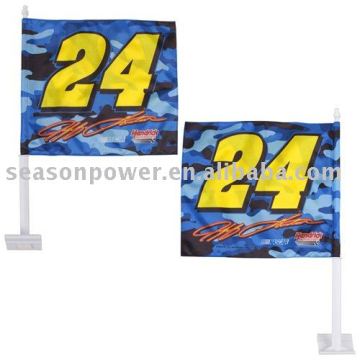 double sided Car flag