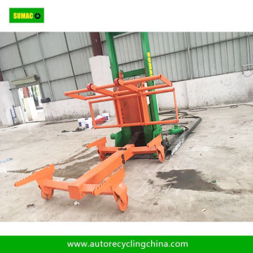 Recycling hydraulic scrap vehicle tilting lifter equipment