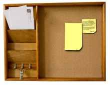 2015 new arrival multifunction letter holder letter rack and hooks for key holder Message Center by Home Basics on the wall